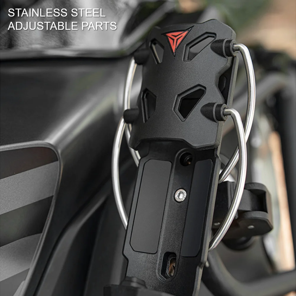 Motorcycle Outdoor Riding Mirror Handlebar Water Bottle Cup Holder Universal Adjustable Drinking Cup Bracket