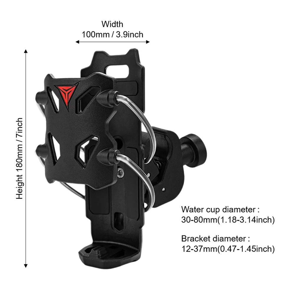 Motorcycle Outdoor Riding Mirror Handlebar Water Bottle Cup Holder Universal Adjustable Drinking Cup Bracket