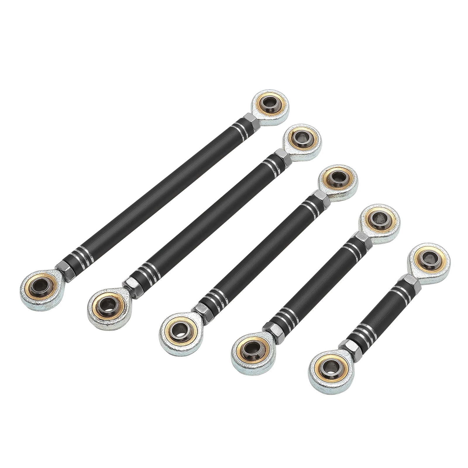 Chrome Motorcycle Shift Rod Linkage M6 Left-Right Side Thread 40-400mm 60 80 100 120 160 180 200 220 240 260 280 320 340 380mm