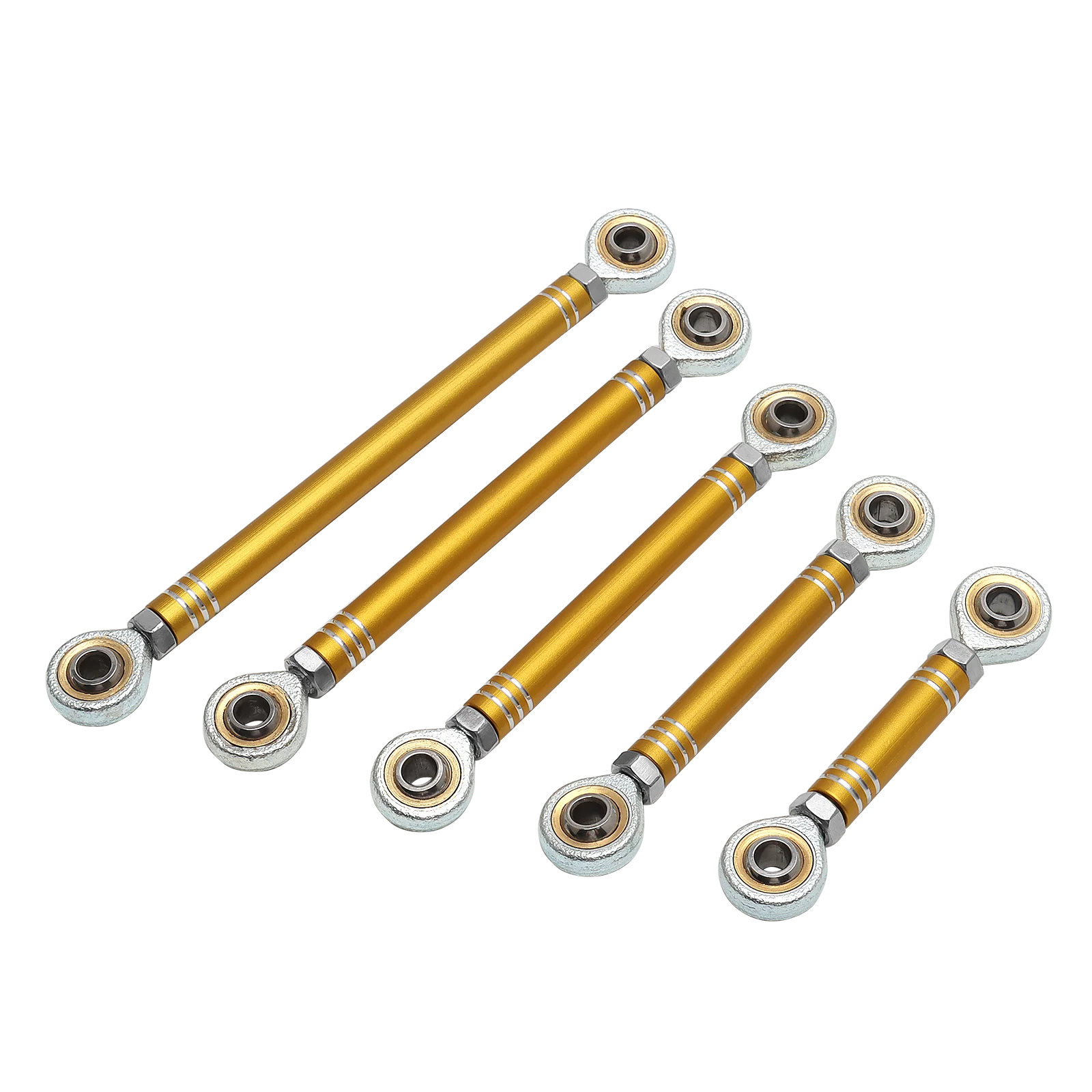 Chrome Motorcycle Shift Rod Linkage M6 Left-Right Side Thread 40-400mm 60 80 100 120 160 180 200 220 240 260 280 320 340 380mm