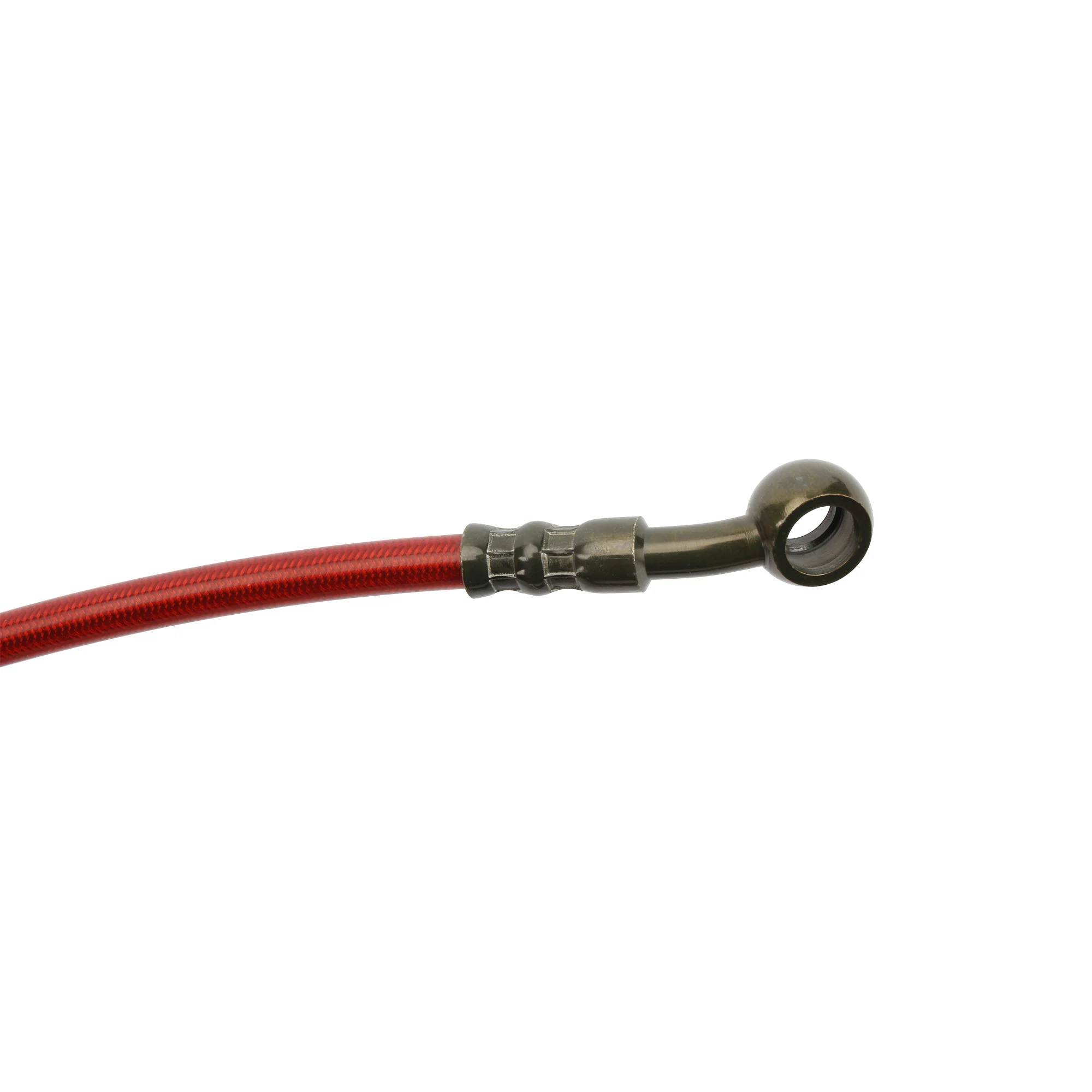 800mm/1000mm/1100mm/1200mm Motorcycle Brake Hose Kit - Stainless Steel Braided Hydraulic Brake Line for Universal Fitment