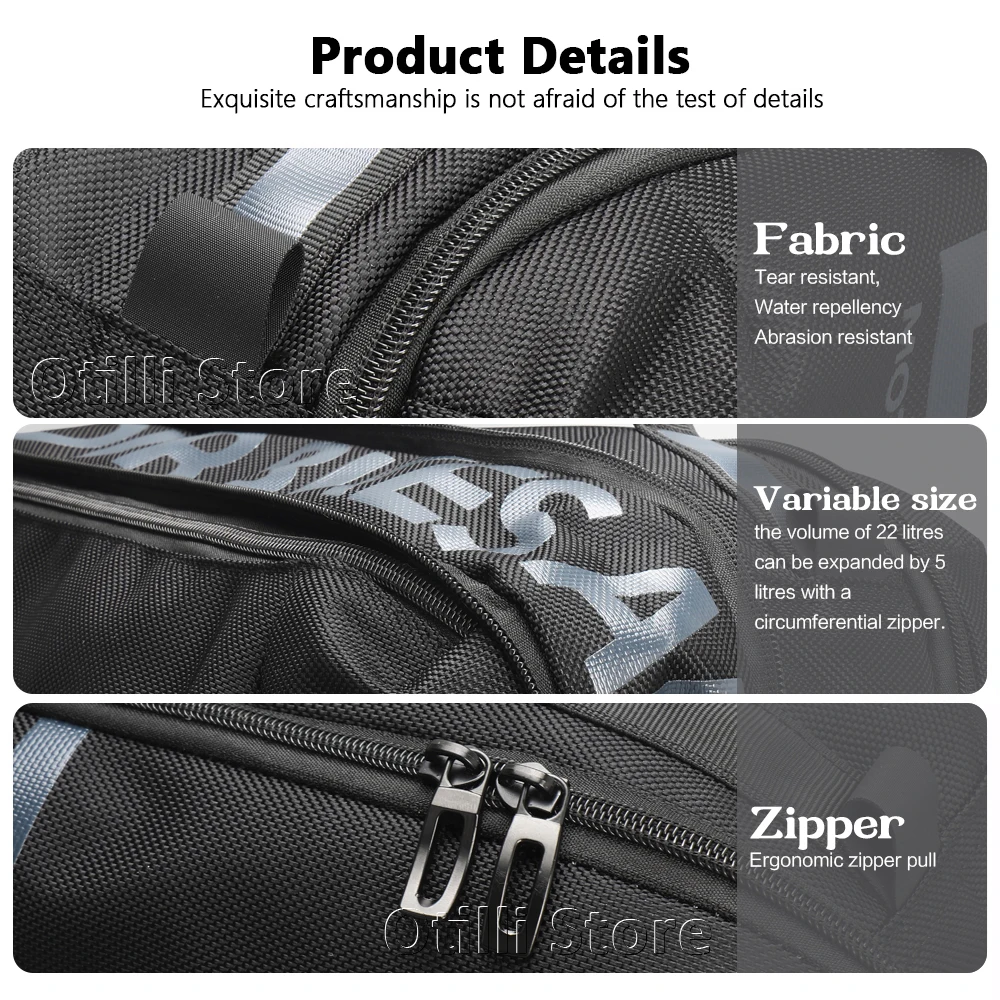 NEW Motorcycle Accessories Side Luggage Bags For BMW R 1300 RT Black Topcase Next Inner Bag R1300RT R 1300RT R1300 RT 2025