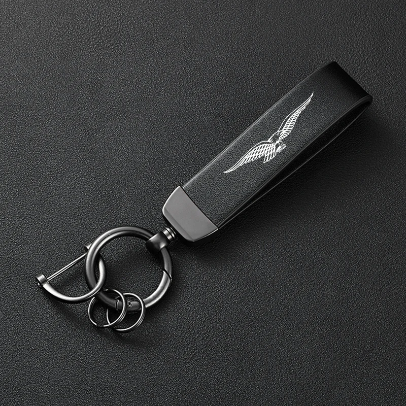 For Guzzi V85TT V7 V9 Breva 850 1100 1200 GRISO 1100 NORGE 1200 GT8V 75 High-Grade Leather Motorcycle Keychain Holder Keyring
