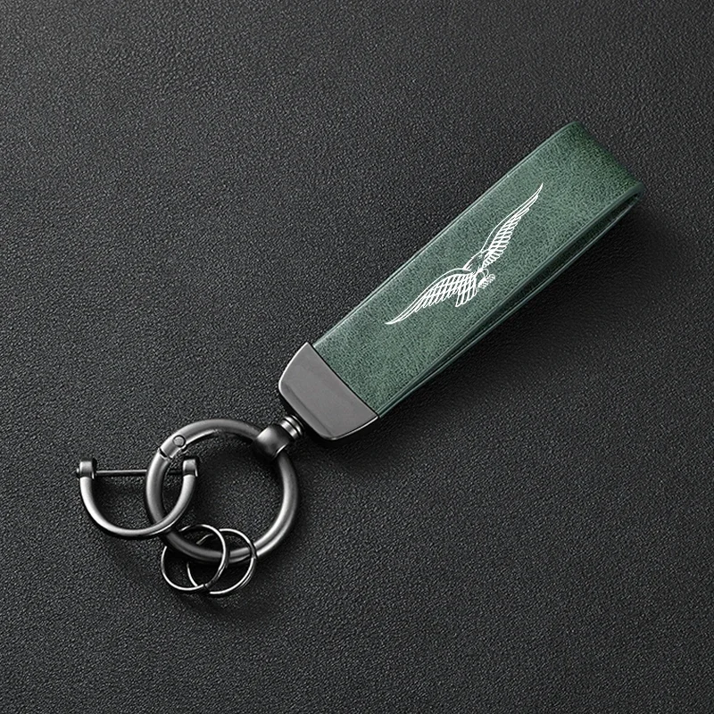 For Guzzi V85TT V7 V9 Breva 850 1100 1200 GRISO 1100 NORGE 1200 GT8V 75 High-Grade Leather Motorcycle Keychain Holder Keyring