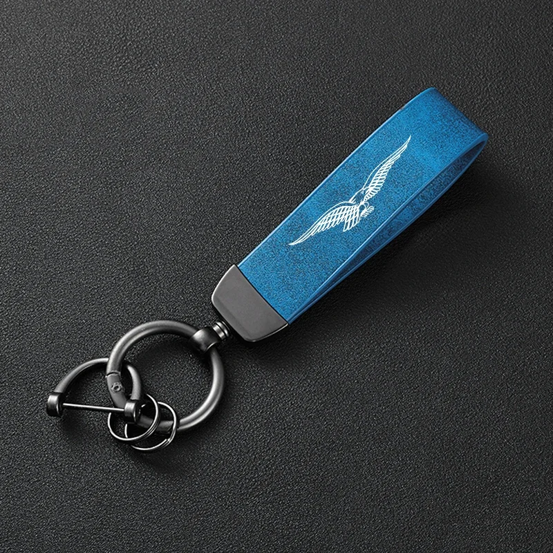 For Guzzi V85TT V7 V9 Breva 850 1100 1200 GRISO 1100 NORGE 1200 GT8V 75 High-Grade Leather Motorcycle Keychain Holder Keyring