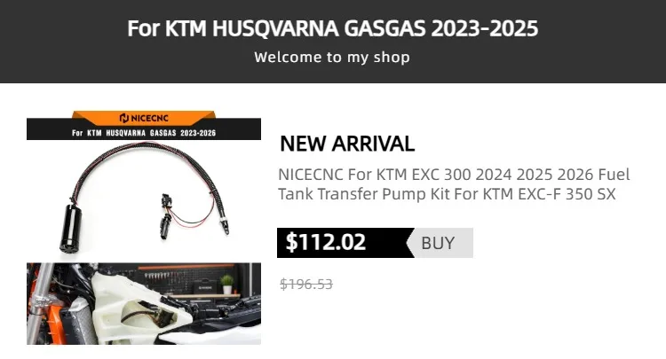 NICECNC For KTM EXC 300 2024-2026 Front Rear Holding Strap Lifting Handle For KTM EXC-F 350 XCW Husqvarna TE 300 GasGas EC 300