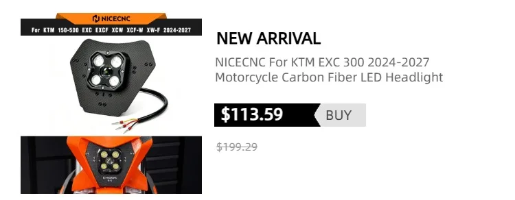 NICECNC For KTM EXC 300 2024-2026 Front Rear Holding Strap Lifting Handle For KTM EXC-F 350 XCW Husqvarna TE 300 GasGas EC 300