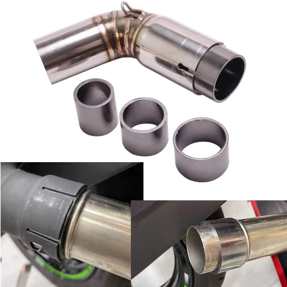 30-58mm Inner & 35-63mm Outer Dia Universal Motorcycle Dirt PitBike Exhaust Pipe Muffler Connector Adapter Link Gasket Seal Ring