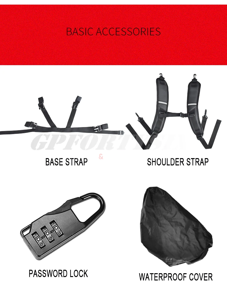 GHOST RACING Motorcycle Tail Tank Bag Waterproof Multifunction Backage Motobike 10L Storage Luggage Large Capacity Accessories