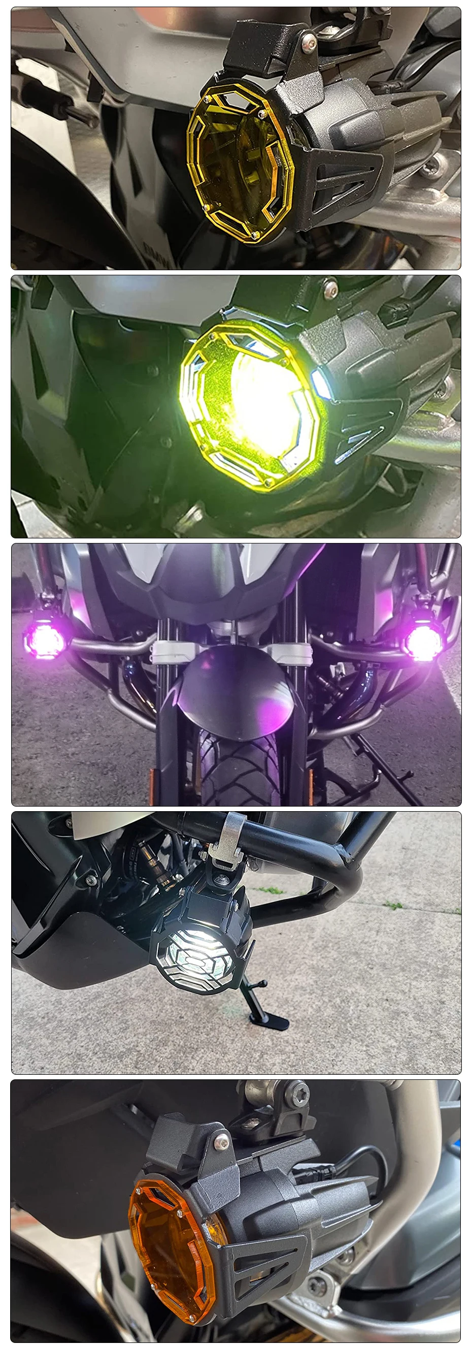 Flipable Fog Light Protector Grille Protection Cover Fit For BMW R 1250 GS R1250GS Adventure R1200GS LC ADV R1200 Rally R1250 HP