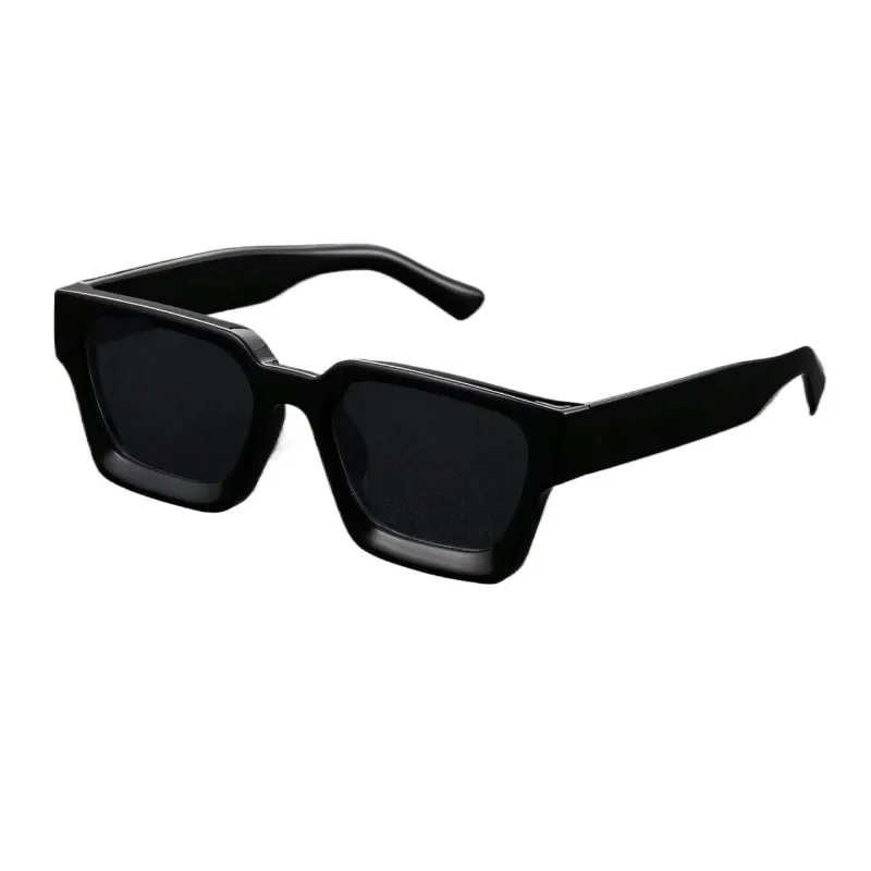 1PC Unisex Plastic Fashion Square Frame Sunglasses For Street Photography And Beach Trips Driving Accessories