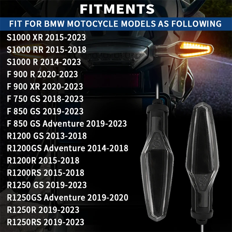 For BMW R1250GS LC ADV R1250 R1200 R RS GS R1200GS R1250RS R1250R S 1000 R XR F750GS F850GS F900R Flasher LED Turn Signal Light