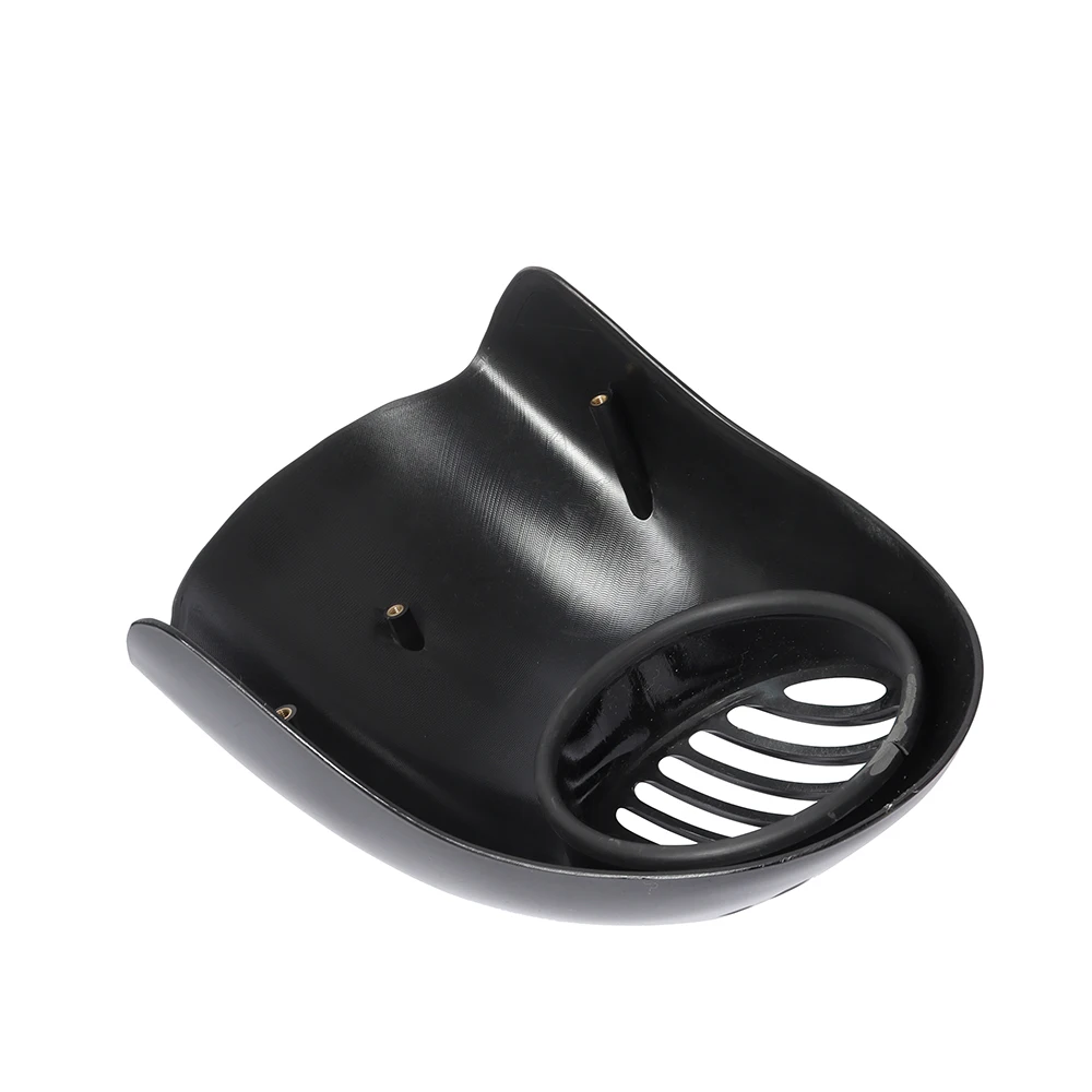 Motorcycle Black Headlight Grill Fairing Cover ABS Plastic Windshield For Harley 883 1200 Front Fork Mount Dyna Sportster XLCH