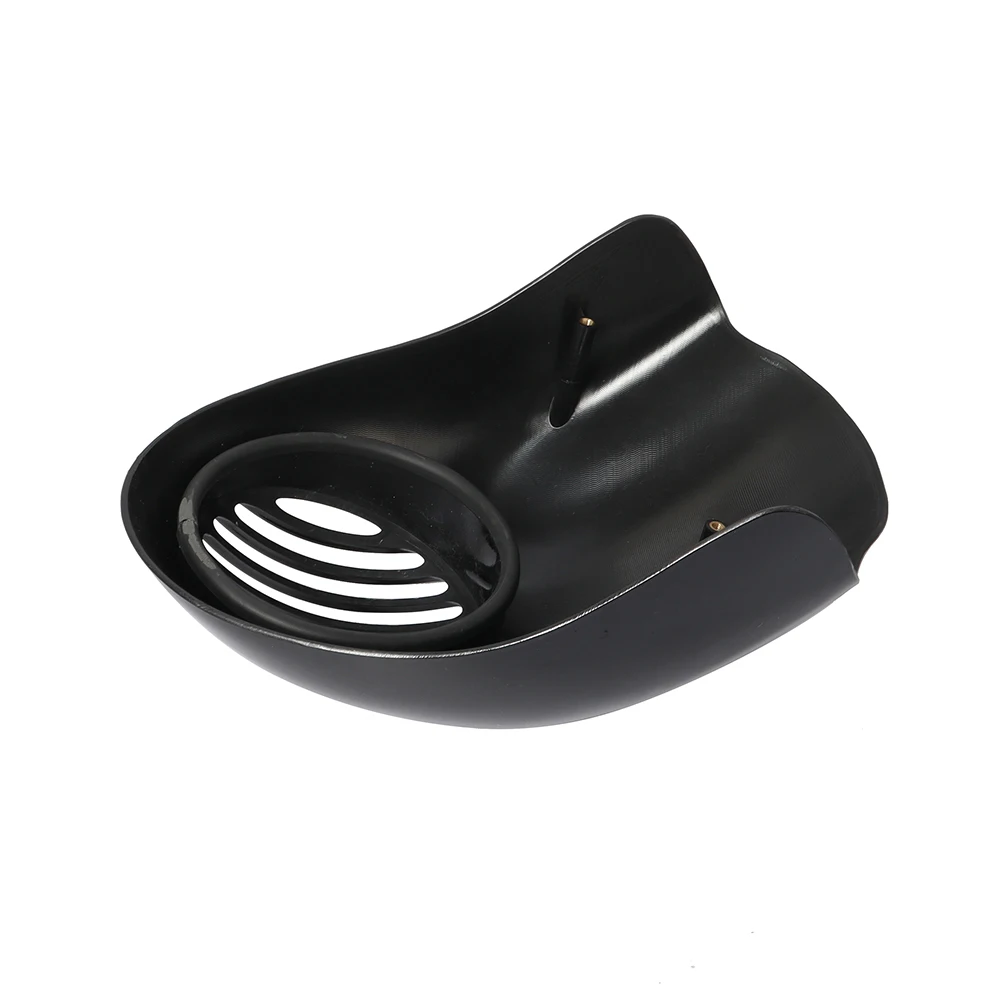 Motorcycle Black Headlight Grill Fairing Cover ABS Plastic Windshield For Harley 883 1200 Front Fork Mount Dyna Sportster XLCH