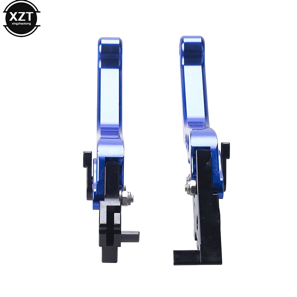 HOT 2Pcs Universal CNC Alloy Motorcycle Brake Handle Adjustable Front Rear Disc Brakes Double Disc Brake Handle Lever