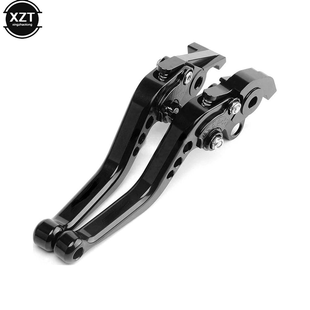 HOT 2Pcs Universal CNC Alloy Motorcycle Brake Handle Adjustable Front Rear Disc Brakes Double Disc Brake Handle Lever