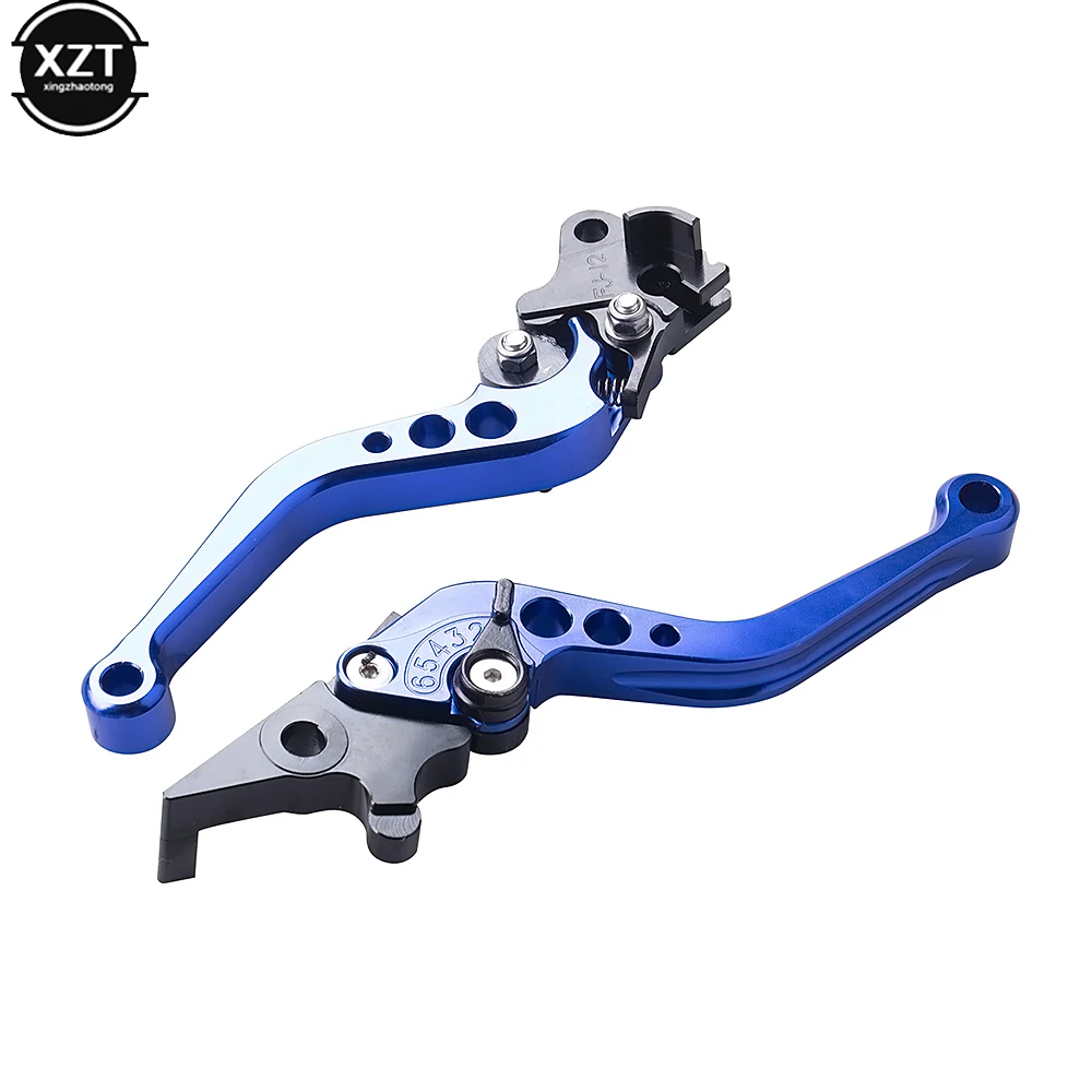 HOT 2Pcs Universal CNC Alloy Motorcycle Brake Handle Adjustable Front Rear Disc Brakes Double Disc Brake Handle Lever