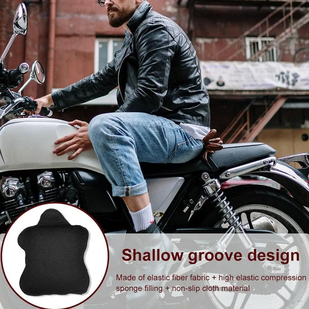 Motorcycle Gel Seat Cushion Anti-Slip Heat Insulation Blow Air Cushion Breathable Relief Four Season Motorcycle Pad 