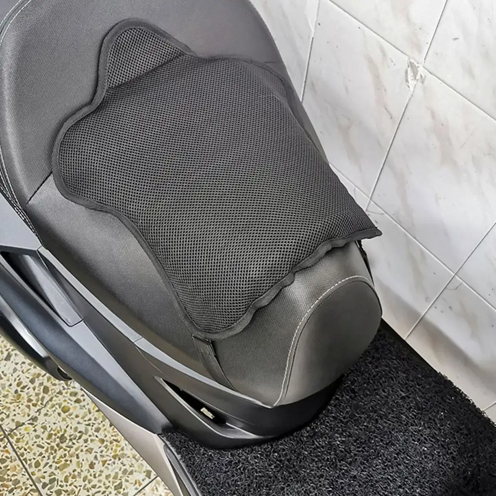 Motorcycle Gel Seat Cushion Anti-Slip Heat Insulation Blow Air Cushion Breathable Relief Four Season Motorcycle Pad 