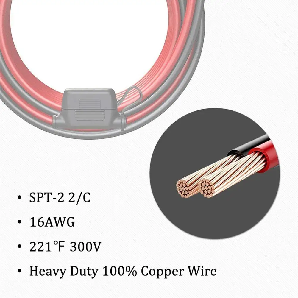 12V Charger Cable For Motorcycle Battery Terminal To SAE Quick Extension Cord Cable Connector For Battery Charger/Maintainer