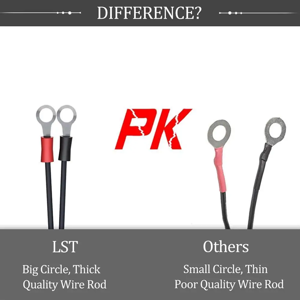 12V Charger Cable For Motorcycle Battery Terminal To SAE Quick Extension Cord Cable Connector For Battery Charger/Maintainer