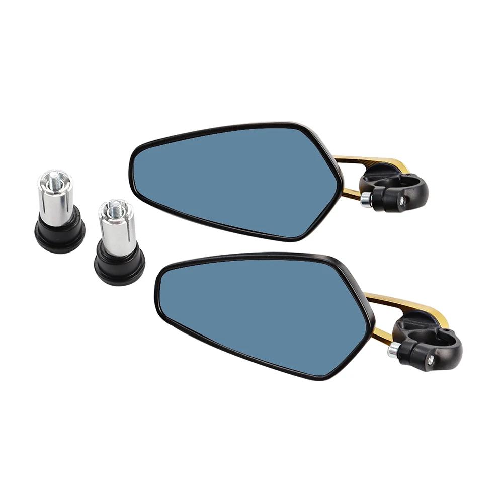 1 Pair 7/8" 22mm Motorcycle Aluminum Bar End Side Rearview Mirror Universal Motorbike Bike Handlebar Rear View Mirrors For Honda