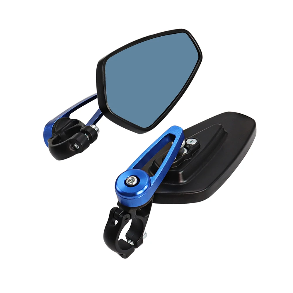 1 Pair 7/8" 22mm Motorcycle Aluminum Bar End Side Rearview Mirror Universal Motorbike Bike Handlebar Rear View Mirrors For Honda
