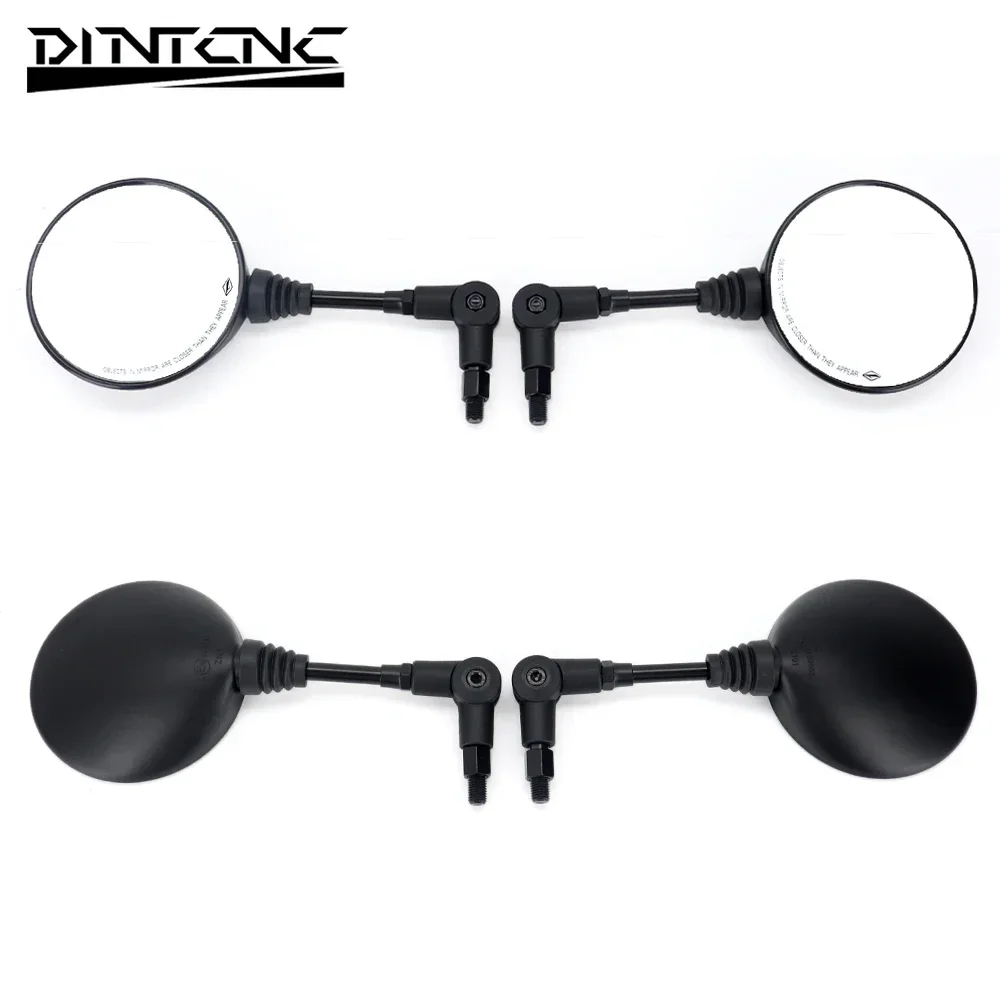 E9 Mirrors For Rally ADV Universal M10 Motorcycle Accessories Foldable Reverse Rarview Mirror Left Right Side 10MM Clockwise