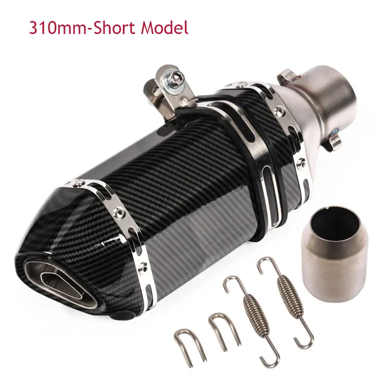 Universal Motorcycle Exhaust Muffler Retro Vintage Classic Electroplating Escap Moto for cg125 sr400 cb500 vt500 CM300 500 Cafe