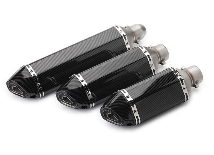 Universal Motorcycle Exhaust Muffler Retro Vintage Classic Electroplating Escap Moto for cg125 sr400 cb500 vt500 CM300 500 Cafe