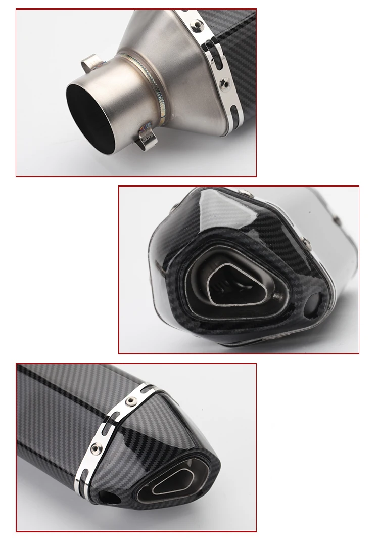 Universal Motorcycle Exhaust Muffler Retro Vintage Classic Electroplating Escap Moto for cg125 sr400 cb500 vt500 CM300 500 Cafe