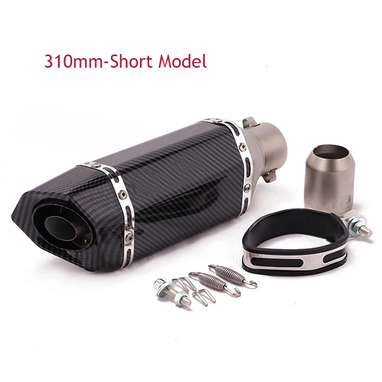 Universal Motorcycle Exhaust Muffler Retro Vintage Classic Electroplating Escap Moto for cg125 sr400 cb500 vt500 CM300 500 Cafe