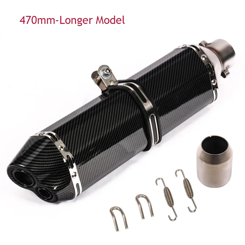 Universal Motorcycle Exhaust Muffler Retro Vintage Classic Electroplating Escap Moto for cg125 sr400 cb500 vt500 CM300 500 Cafe