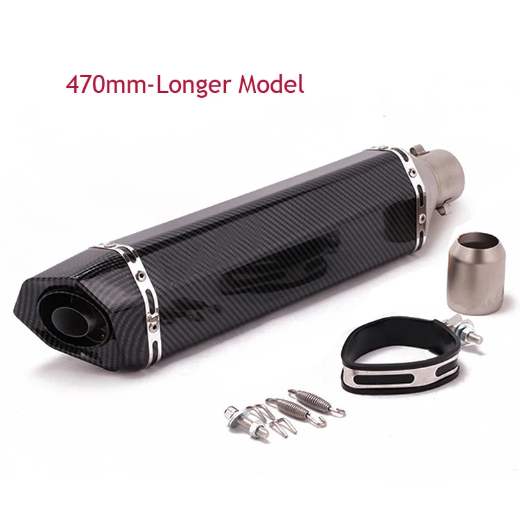 Universal Motorcycle Exhaust Muffler Retro Vintage Classic Electroplating Escap Moto for cg125 sr400 cb500 vt500 CM300 500 Cafe