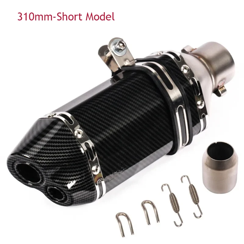 Universal Motorcycle Exhaust Muffler Retro Vintage Classic Electroplating Escap Moto for cg125 sr400 cb500 vt500 CM300 500 Cafe