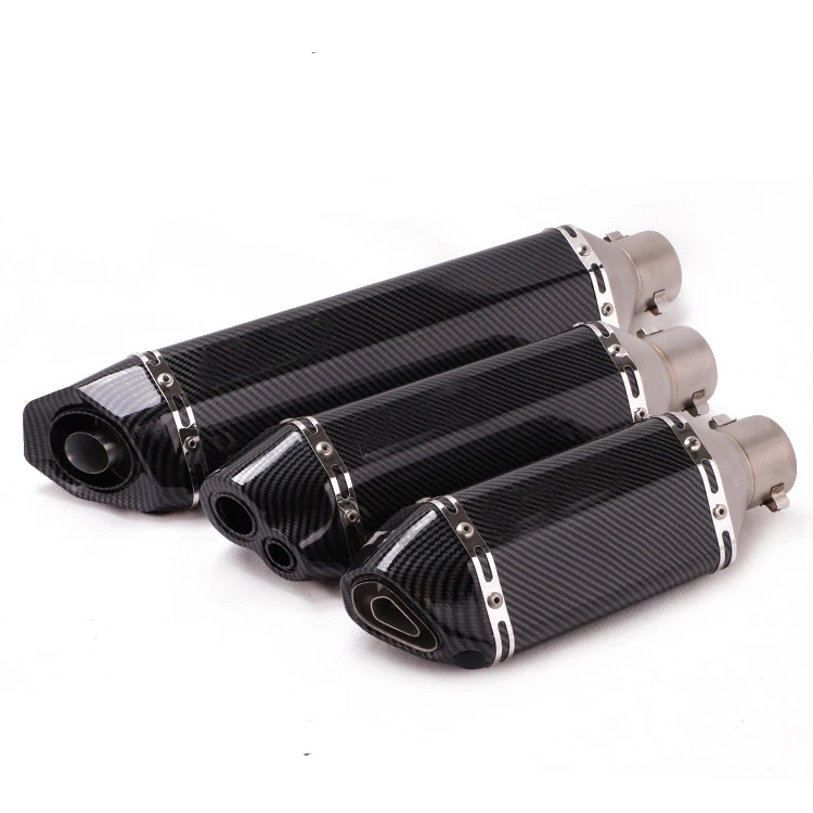 Universal Motorcycle Exhaust Muffler Retro Vintage Classic Electroplating Escap Moto for cg125 sr400 cb500 vt500 CM300 500 Cafe