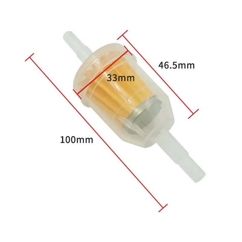 1-6pcs Car Gasoline Oil Filter Pipes Universal Inline Gas Fuel Filter for Small Engine Lawn Mower Motorcycle Accessories 6MM-8MM