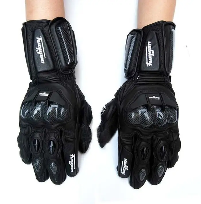 Genuine Leather Motorcycle Gloves Men's Windproof Outdoor Riding Motocross Gloves Touch screen Motociclismo Protective Equipment