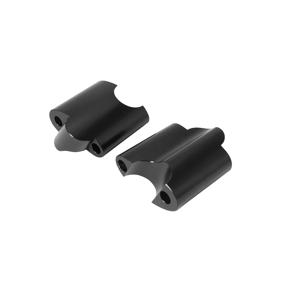 2" Rise CNC Aluminum 1" Handlebar Riser 50mm Handlebar Mount Extension Block for Harley Sportster XL1200 XL48 48 2010-UP