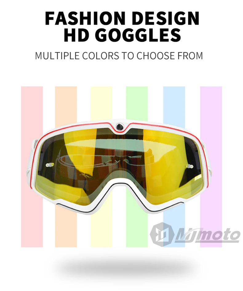 Motorcycle Dust Goggles Enduro Cross Glasses ATV Glasses Moto Motocross 100 Glasses Dirt Bike Off-road Riding Ski Ride Goggles