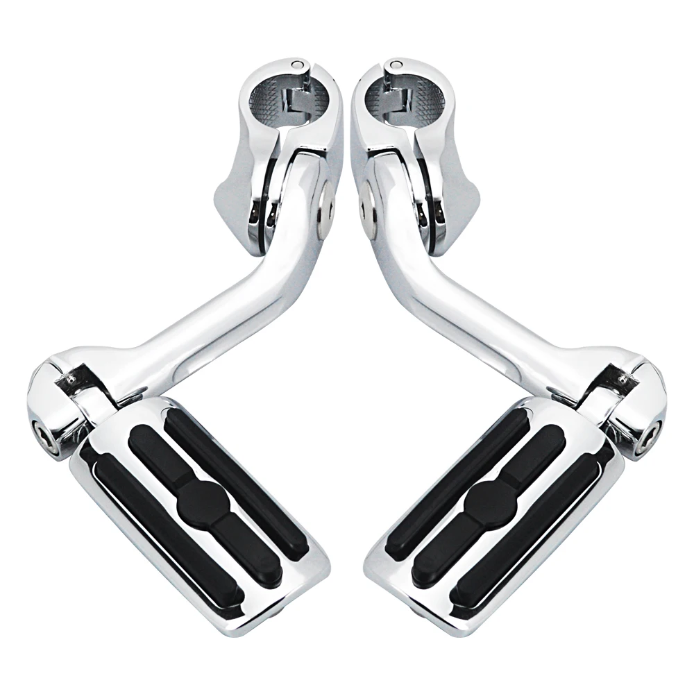 Motorcycle 1 1/4" Highway Footrest Engine Guard Mount Footpegs For Harley Road King Sportster 1200 Iron 883 Electra Street Glide