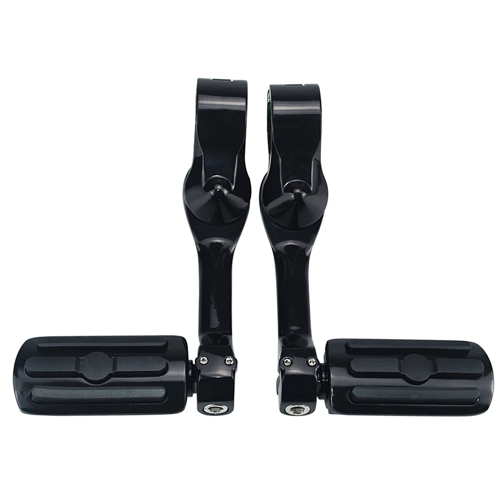 Motorcycle 1 1/4" Highway Footrest Engine Guard Mount Footpegs For Harley Road King Sportster 1200 Iron 883 Electra Street Glide
