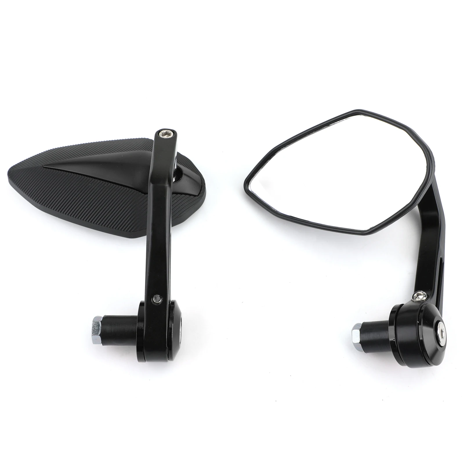 Artudarech 7/8" 22mm Motorcycle Handle Bar End Mirrors Aluminum Sportbike Street Fighter for Honda CBR650R for Yamaha for Suzuki