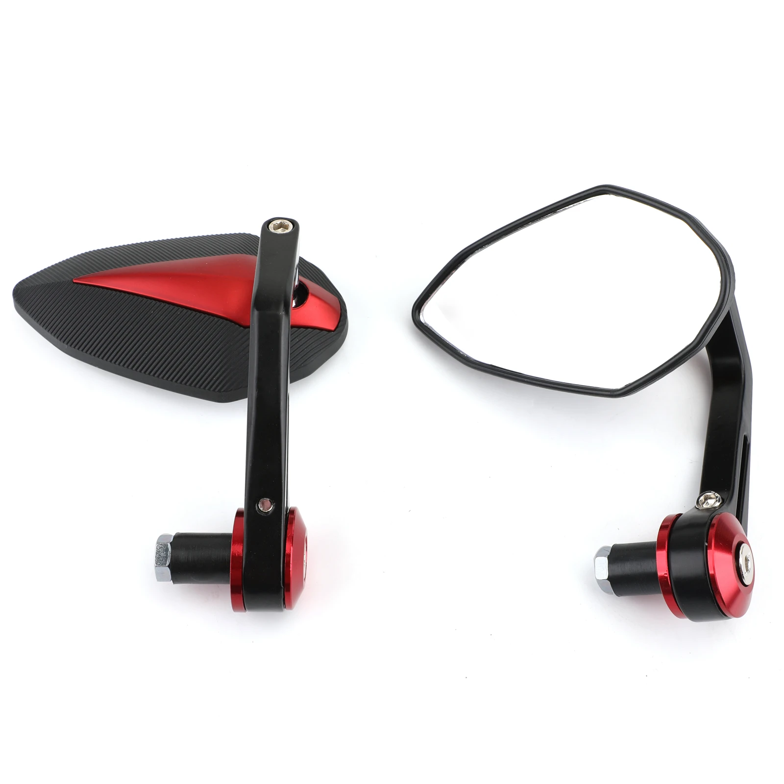 Artudarech 7/8" 22mm Motorcycle Handle Bar End Mirrors Aluminum Sportbike Street Fighter for Honda CBR650R for Yamaha for Suzuki