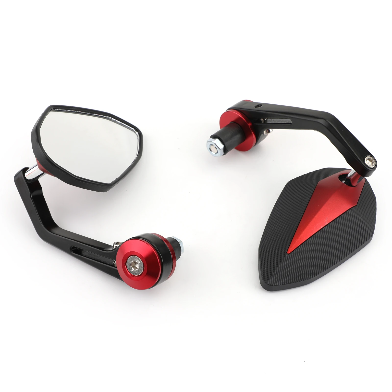 Artudarech 7/8" 22mm Motorcycle Handle Bar End Mirrors Aluminum Sportbike Street Fighter for Honda CBR650R for Yamaha for Suzuki