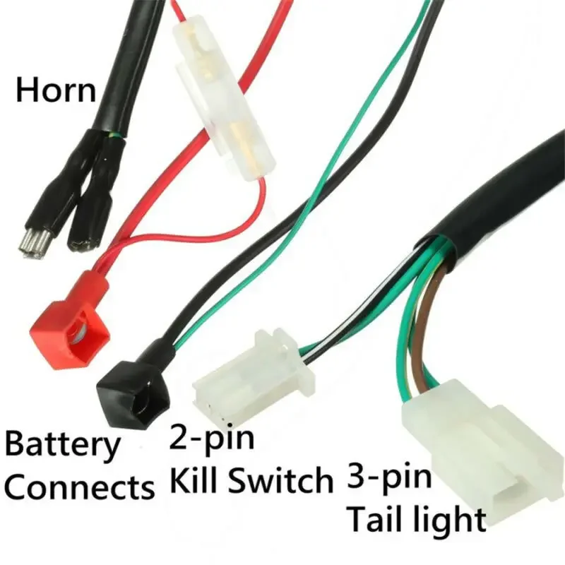 For Most Chinese ATV UTV Quad 4 Wheeler 50cc 70cc 90cc 110cc 125cc Universal Motorcycle Electric Wiring Harness Accessories NEW