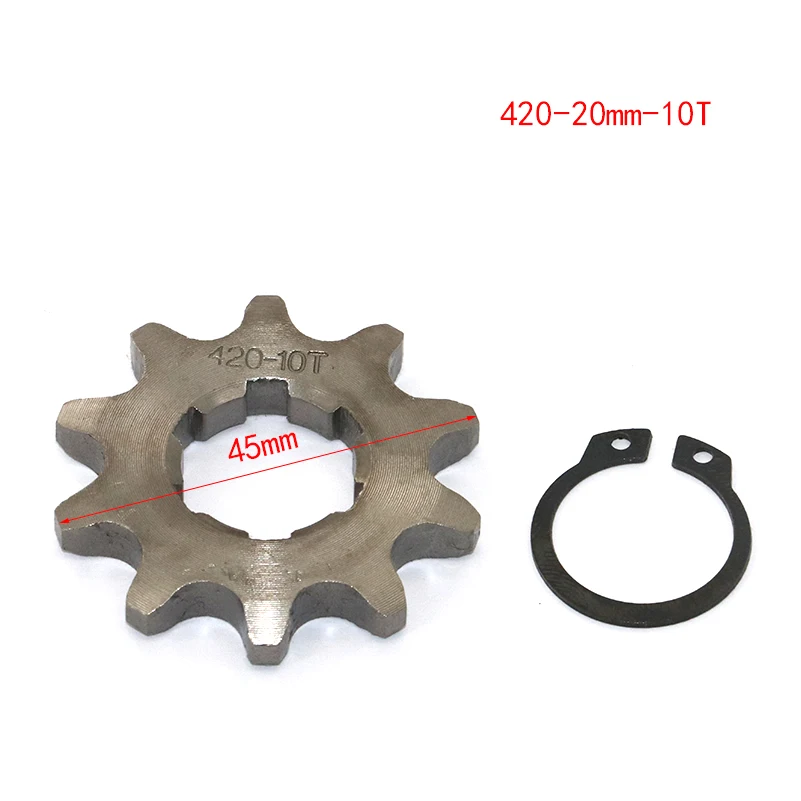 Front Engine 420 20mm 10t 11T 12t 13T 14T 15t 16t 17T 18t 19T Toothed Sprocket With Fixed Plate Lock