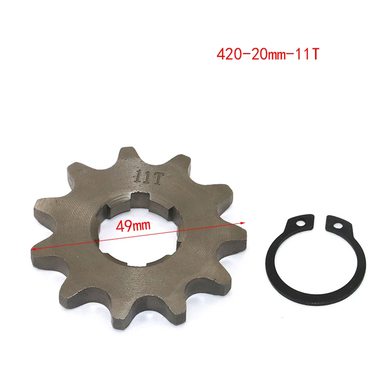 Front Engine 420 20mm 10t 11T 12t 13T 14T 15t 16t 17T 18t 19T Toothed Sprocket With Fixed Plate Lock