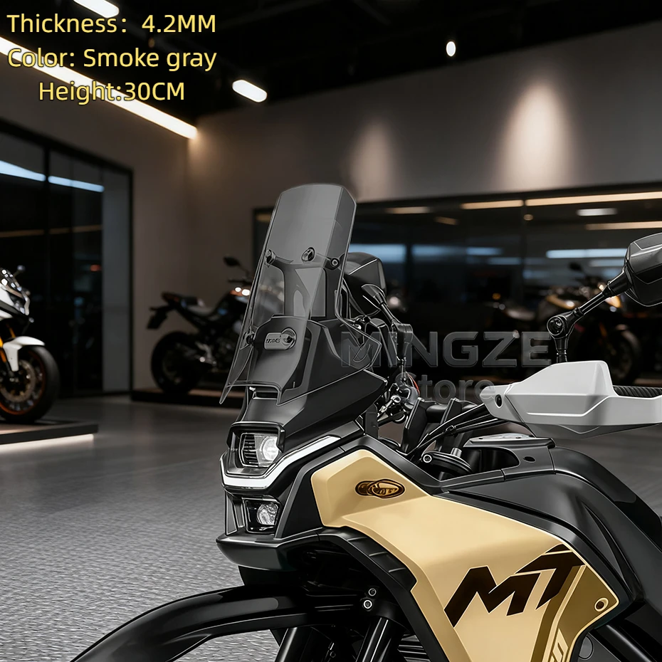 For CFMOTO CF450MT MT450 Windscreen Front Windscreen Windshield 450 MT Raised Windshield for cf moto 450MT Accessories