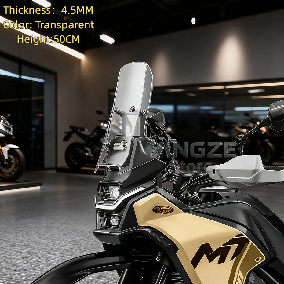For CFMOTO CF450MT MT450 Windscreen Front Windscreen Windshield 450 MT Raised Windshield for cf moto 450MT Accessories